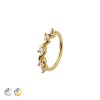 CZ MULTI SWIRL 316L SURGICAL STEEL HOOP NOSE RING 
